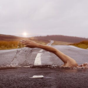 swimmer, swim, road-1678307.jpg